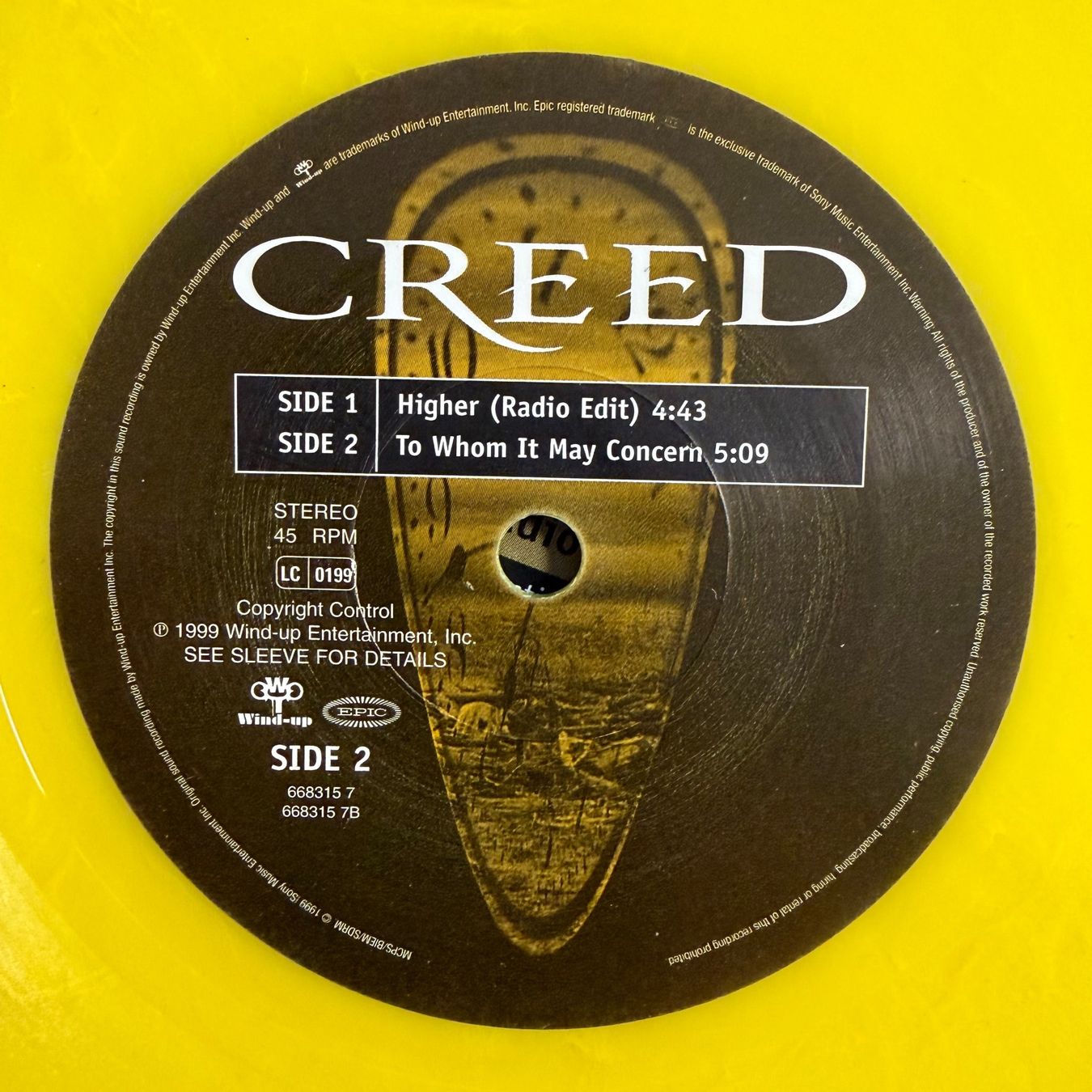 Vinyles: Creed - Higher / 1. UK-Press. 1999 - TOP – D'occasion à Gais par soundcave57 3