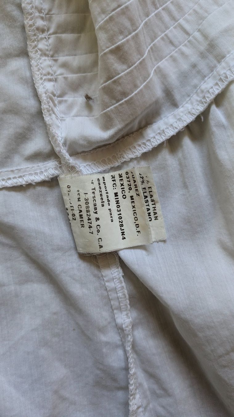 Blusen: Chemisier blanc SASCH, taille S – Gebraucht aus Orsieres von IndianaJones50a 4