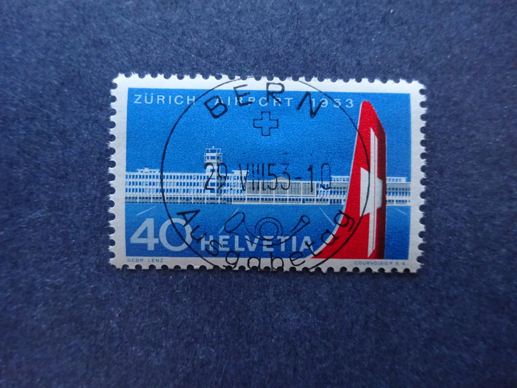Tous les timbres: 1953 313 mit glasklarem ET BERN – D'occasion à Appenzell-Steinegg par adi1975