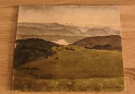 Peinture paysage occation  1928état d'occasion