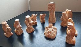 Krippefiguren aus Speckstein von Panama
