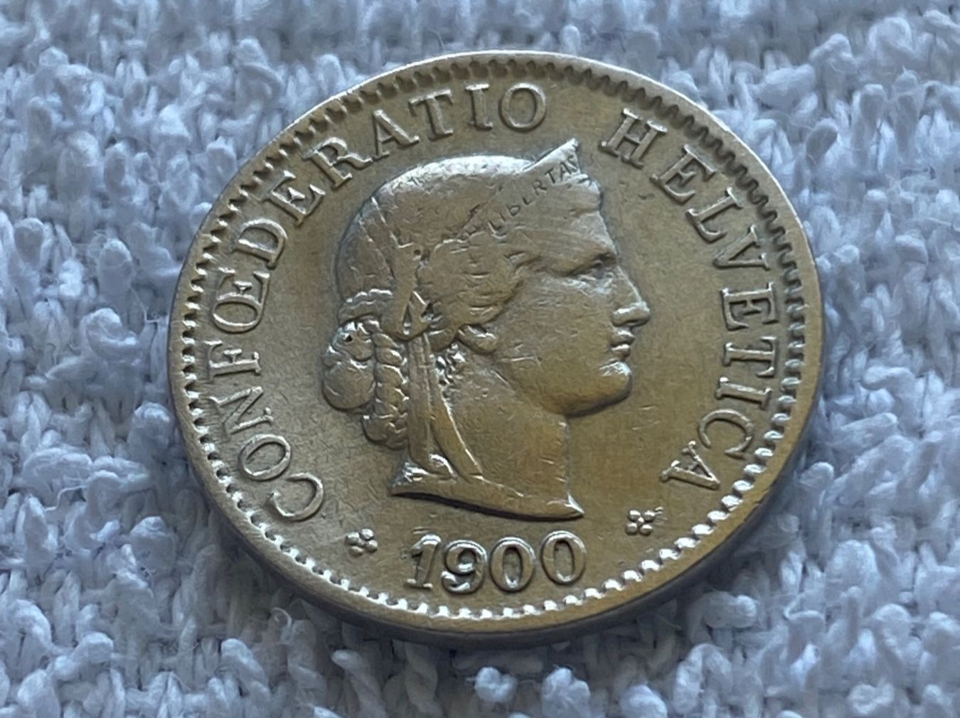 Tutti le monete: 5 centimes/Rappen 1900 – Usato da Nyon venduto da Ilmi09
