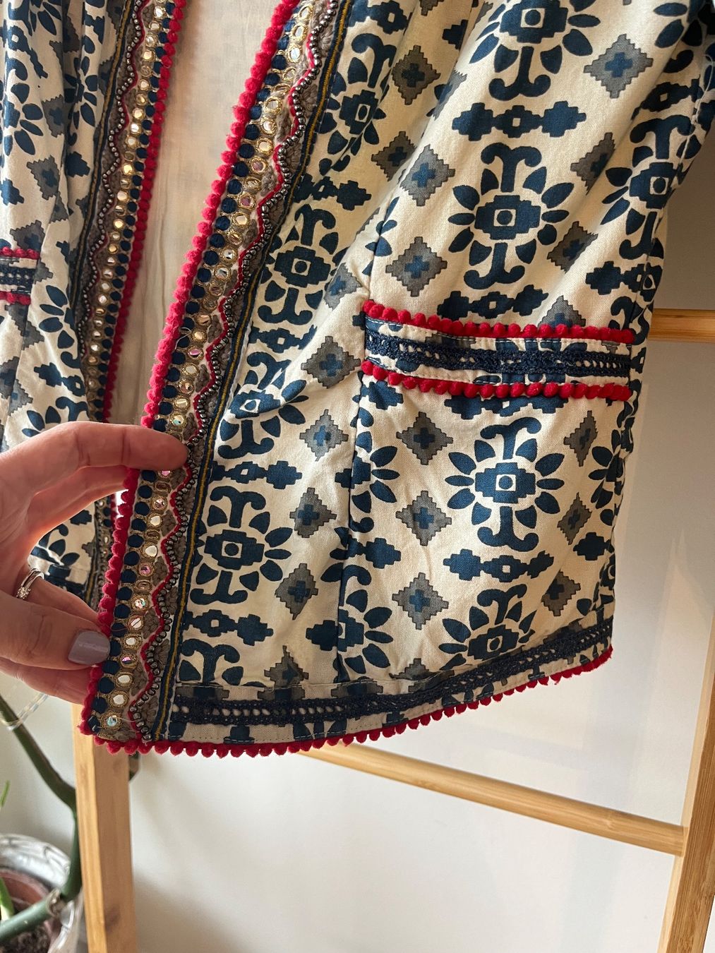Giacche: Monsoon Jacke S Baumwolle mit Deko Steinen – Usato da Zürich venduto da maral787 3