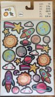 Glitzer Sticker / Kleberli  Weltraum / Planeten