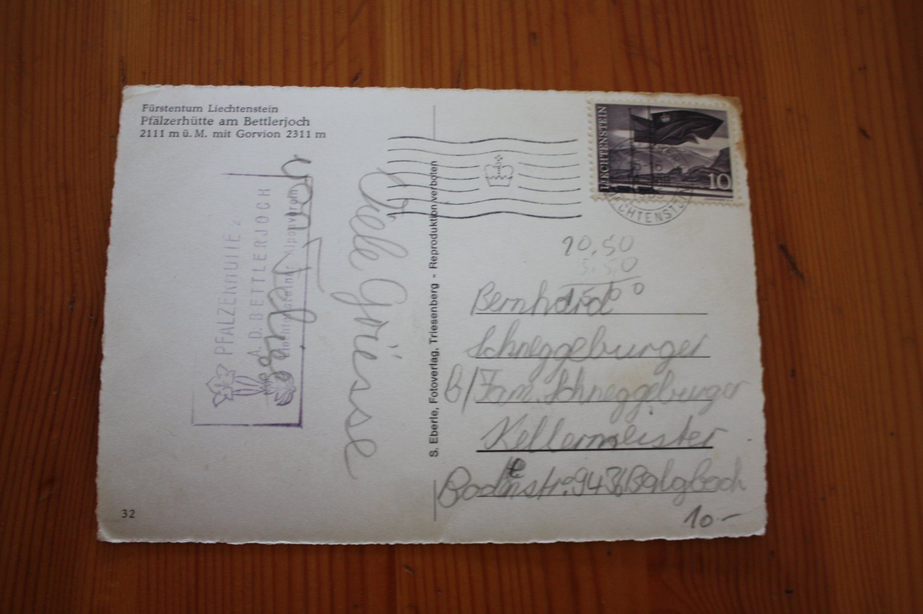 Cartoline postali: Pfalzerhutte – Usato da Altstätten SG venduto da sulim 1