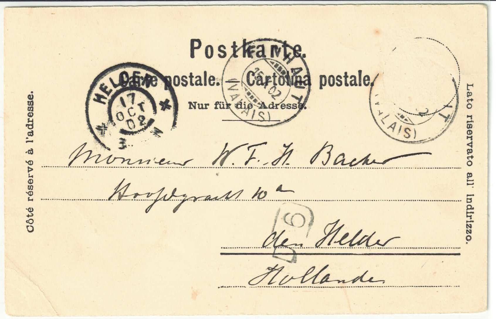 Cartoline postali: Hotel Suisse - Chatelard-en-Valaise - Kutschen – Usato da Ettingen venduto da Kartenplanet 1