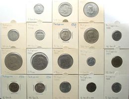 PHILIPPINEN Lot 18 Münzen 1938-1988, Toperhaltung mit Silber