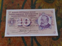 SUISSE  10  Francs  1977  (7847)  Billet