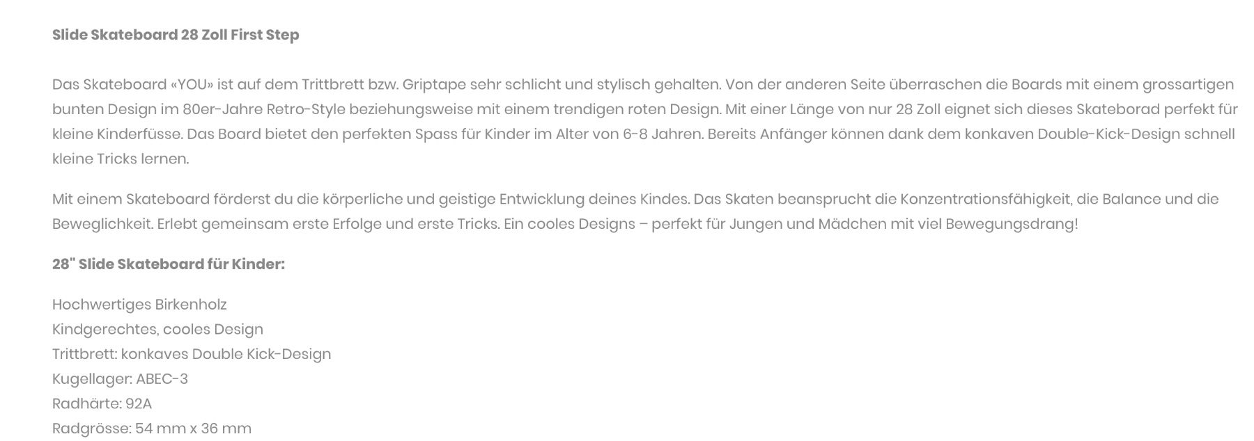 Skateboards: Slide Skateboard 28’’ First Step – Neu (gemäss Beschreibung) aus St-Gingolph von GoldenKeys 3
