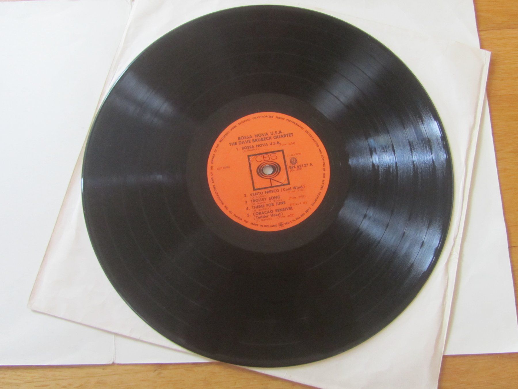Dischi in vinile: Dave Brubeck Quartet - Bossa Nova U.S.A. - CBS Schallplatte – Usato da Seengen venduto da mikelele 1