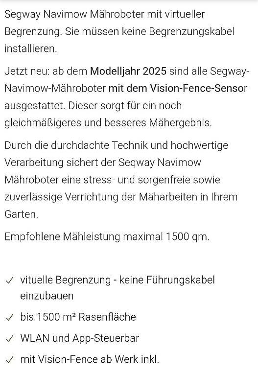Rasenmäher: Segway Navimow Mähroboter NEU – Neu und originalverpackt aus Münchenbuchsee von duc940 2