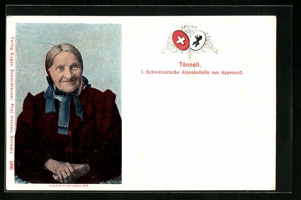 Ansichtskarten: Appenzell, Tönneli, Schweizerische Alpe – Gebraucht aus Berlin von bartko-reher
