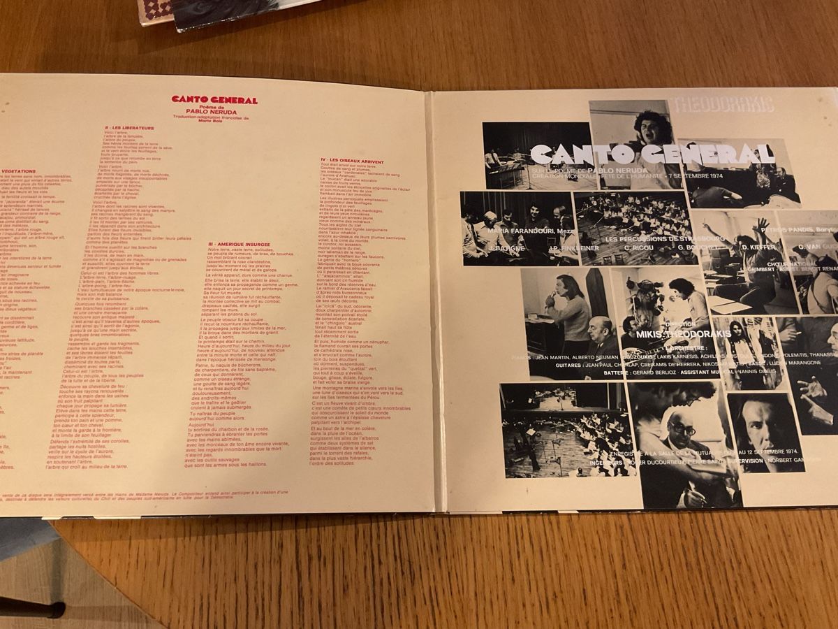 Dischi in vinile: Schallplatte Canto General Mikis Theodorakis Pablo Neruda ge – Usato da Steinach venduto da Quarkie 1