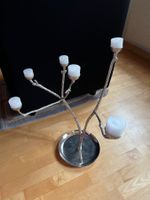Teelichter-Baum versilbert