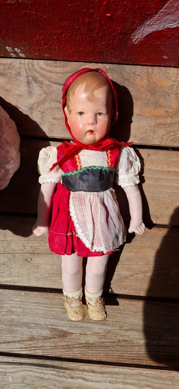 Käthe Kruse Bambole: Kruse Puppe mit Stoffkopf – Usato da Richterswil venduto da Hasino01 2