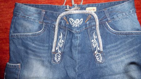 Trachten Jeans  kurz Gr 46 Bund 46cm Oktoberfest