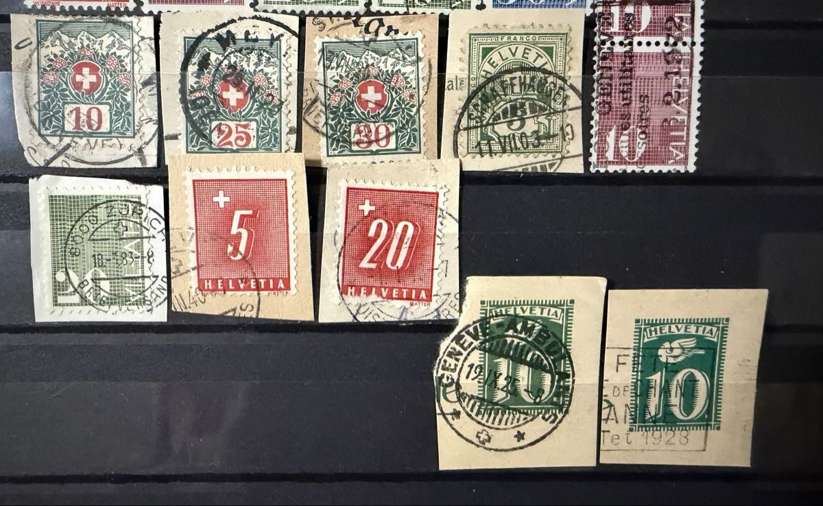 Alle Briefmarken: Timbres type chiffres-  Suisse – Gebraucht aus Petit-Lancy von Solcarm 2