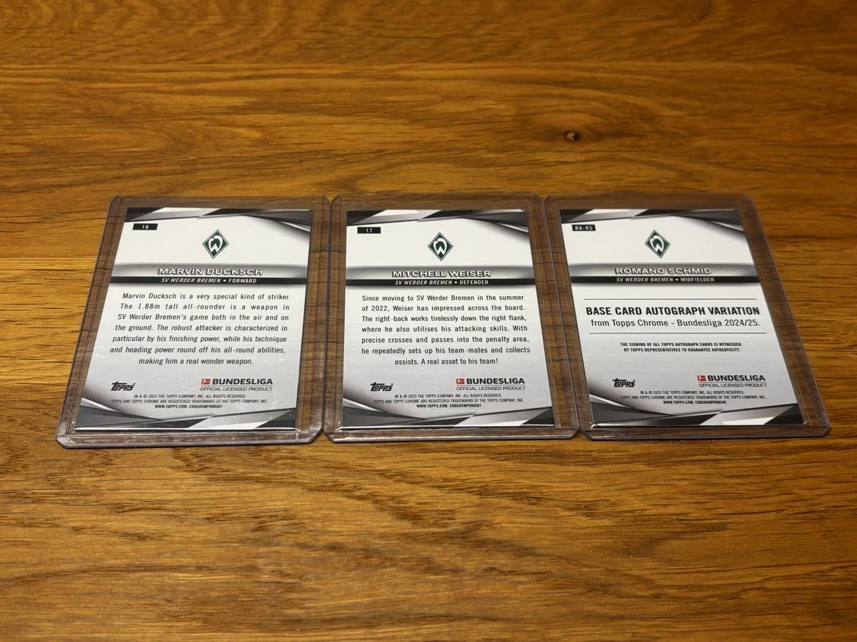 Topps Carte collezionabili: Topps | Werder Bremen | Bundle – Usato da St. Gallen venduto da NPC_mit_Twint 1