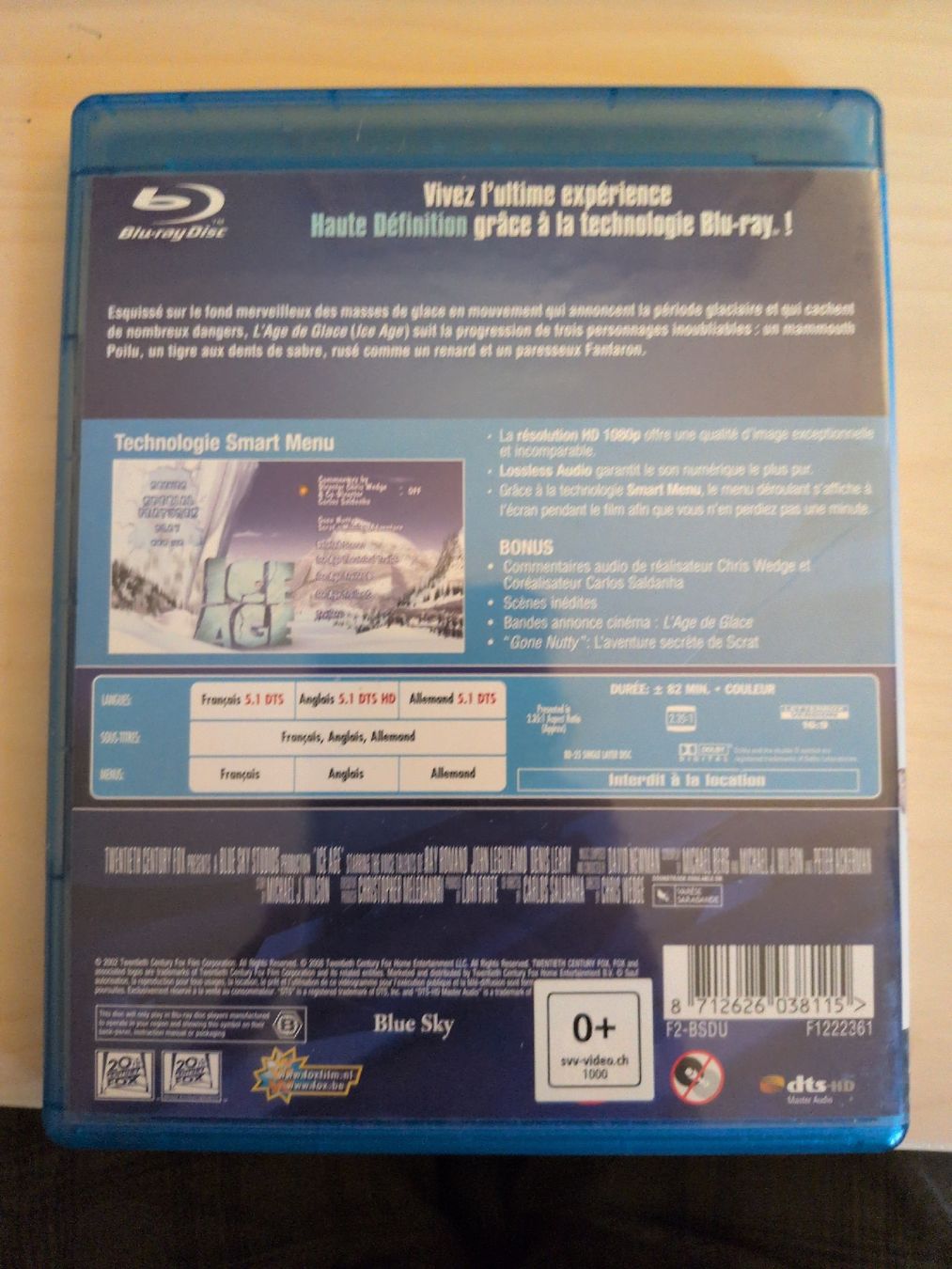 Tutti i DVDs: L'Âge de Glace Blu-ray – Nuovo (secondo la descrizione) da Gland venduto da Kyostal 1