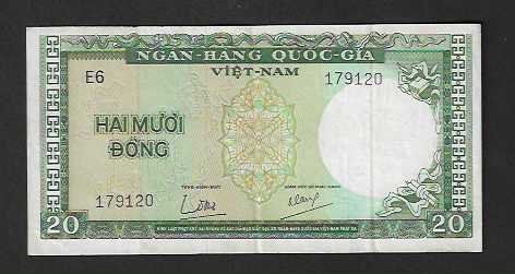Banconote: VietNam  20  Dong  Gebraucht – Usato da Gordola venduto da coinsandnotes