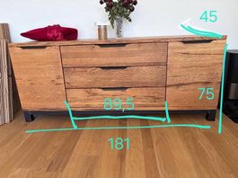 Solid Wood Sideboard from Pfister  Excellent Condition