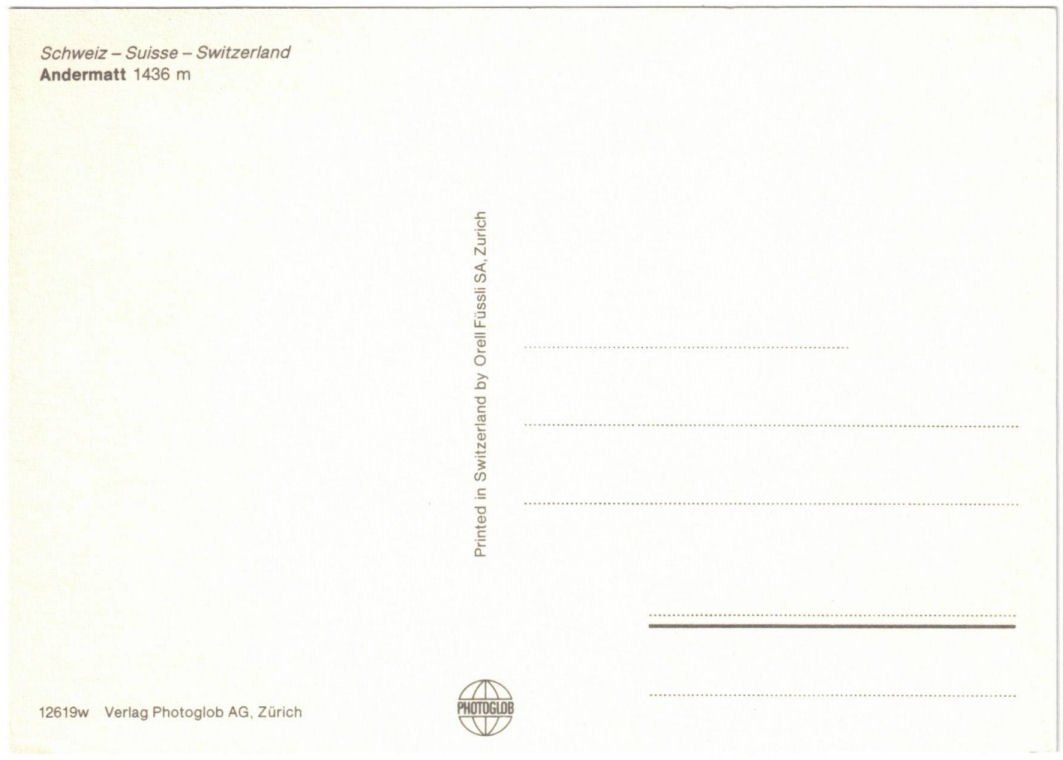Cartoline postali: Andermatt - 5 Bild AK – Usato da Binningen venduto da Mountainrider 1
