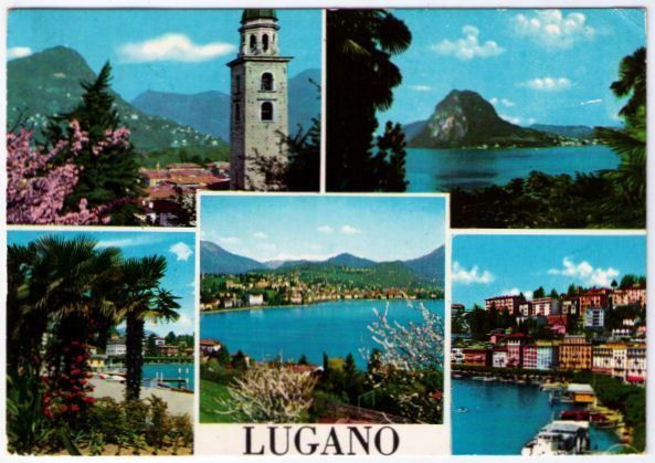 Ansichtskarten: Lugano - 5 Bild AK – Gebraucht aus Binningen von Mountainrider