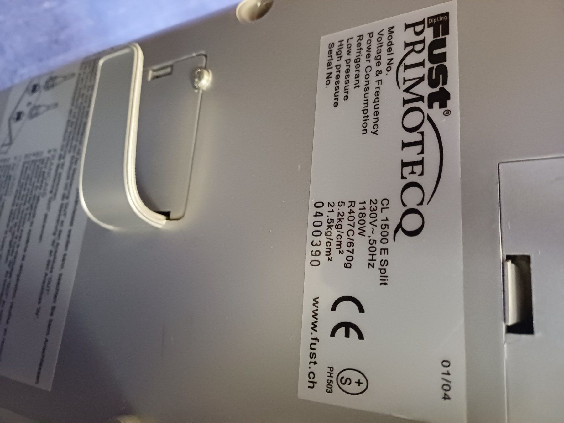 Primotecq Climatiseurs: FUST Primotecq CL 1500 E Split Klimagerät – D'occasion à Untersiggenthal par Pitsidia 4