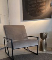 Samt Lounge Sessel Designer Stück 