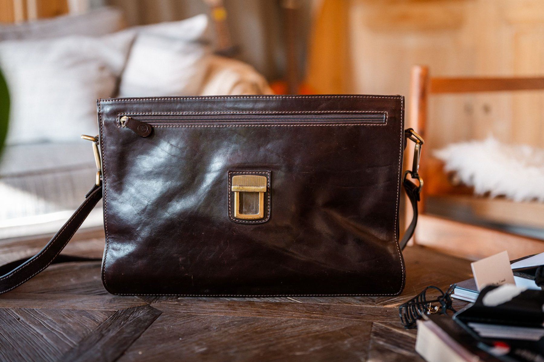 Valises & Sacs: Porte-documents en cuir Maxwell & Scott – D'occasion à Château-d'Oex par Dynicolier 2