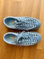Gioseppo Leder-Sneaker Gr. 38 Hellblau – geflochtenes Leder