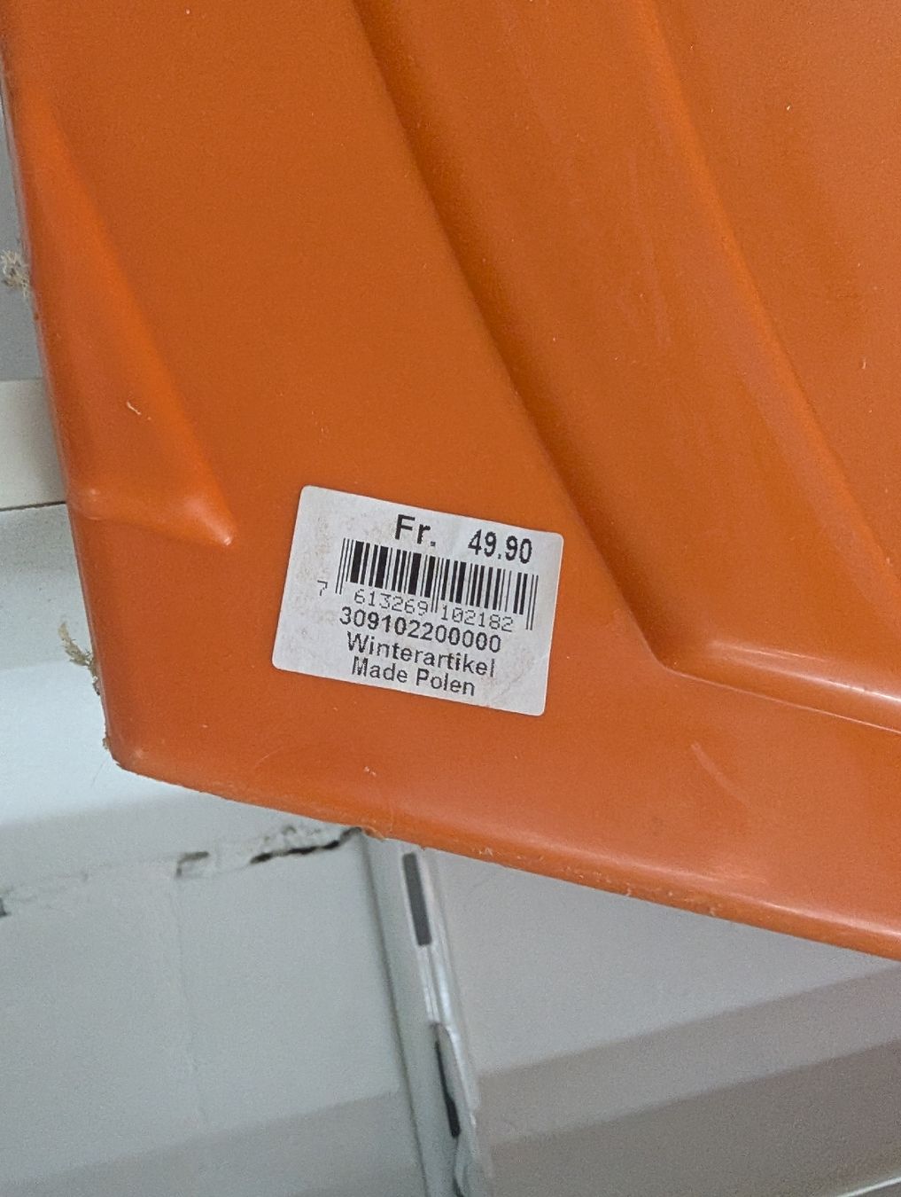Tutti gli attrezzi: Schneeschaufel Kunststoff orange – Usato da Schaffhausen venduto da Luchetto_97 1