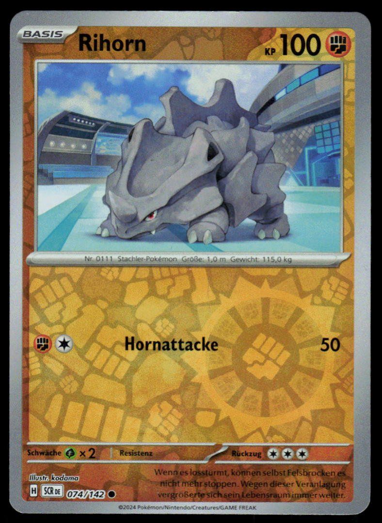 Pokémon Carte collezionabili: Pokemon Rihorn 074/142 – Usato da Herisau venduto da Pokemon2025