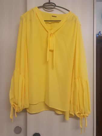 Sommerbluse in Gelb, Gr. L, neuwertig für den Sommer!