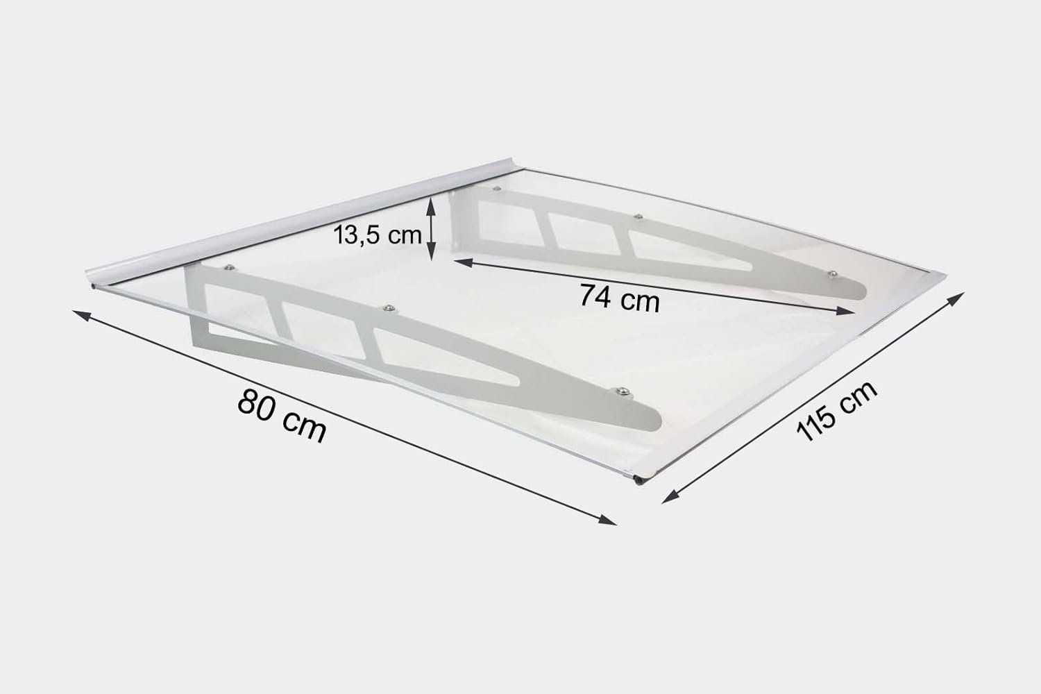 Altro per la casa: Aluminium Vordach 115x80cm – Nuovo e nell'imballaggio originale da Bottighofen venduto da zaap 7