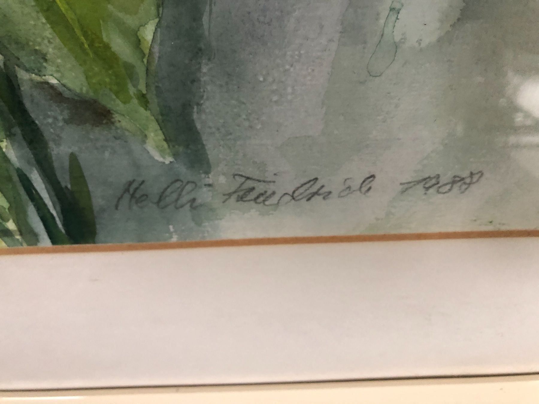 Dipinti: Grosse Aquarell Gemälde Nelli Friedrich – Usato da Lanzenhäusern venduto da vic63 4