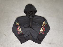 ED HARDY HOODIE MIT SKULL PRINT GR.L