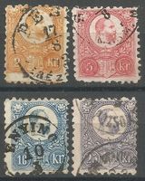 4 Timbres Anciens ( Hongrie )