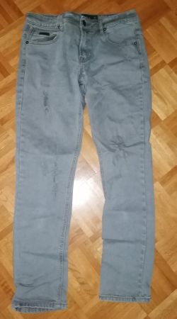 Jeans à trous Rocawear gris coupe slim taille W33