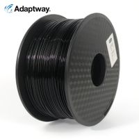 PLA Filament, 1.75 mm, 2 kg Rolle, schwarz