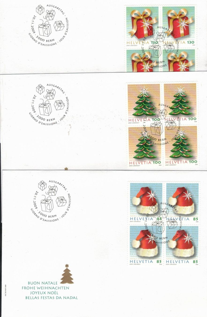 Tutti i francobolli: 2009  FDC  4er Weihnachten  aus ABO – Nuovo (secondo la descrizione) da Rheinau venduto da loxis