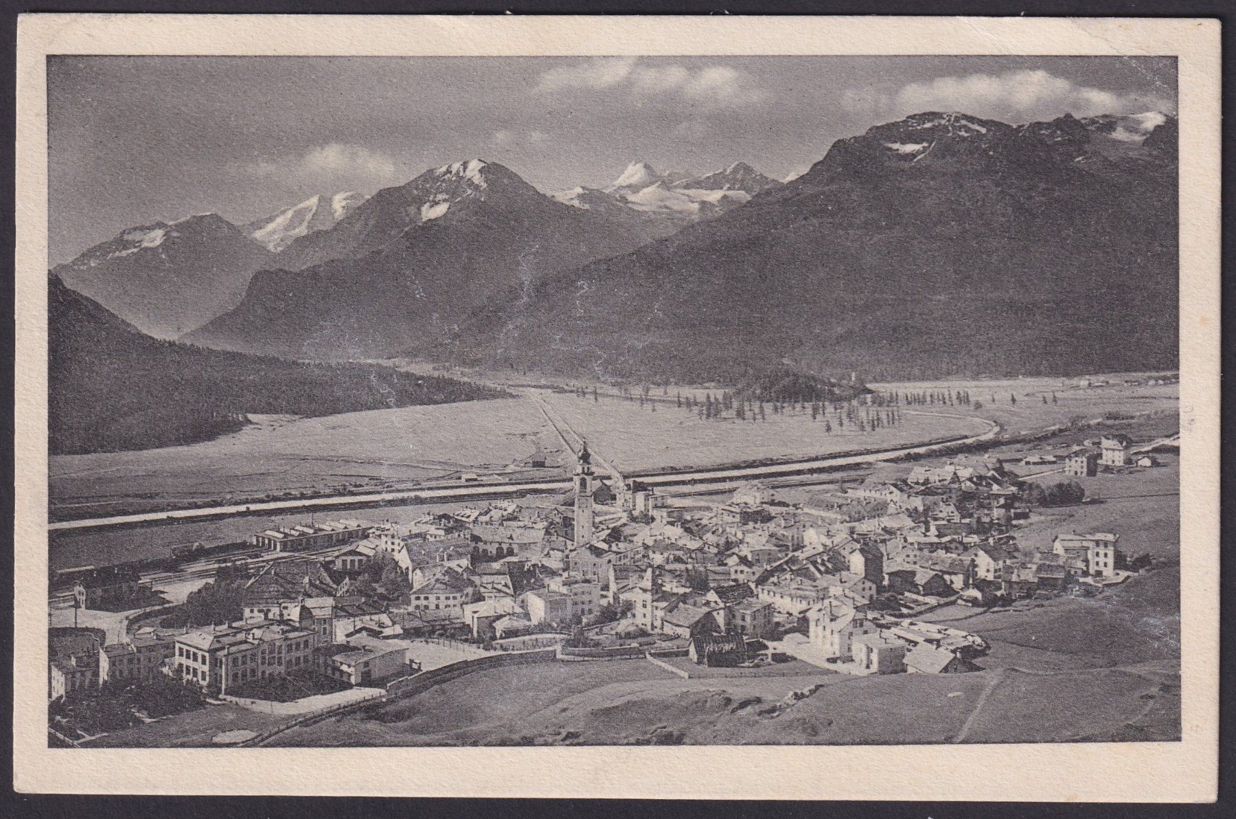Cartoline postali: SAMADEN GR, alte Ansichtskarte, Dorfansicht von 1916 – Usato da Ebikon venduto da SilvioFreund