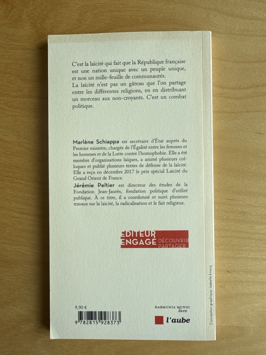 Libri: Laïcité, point! Marlène Schiappa – Usato da Zürich venduto da Hugsy30 1