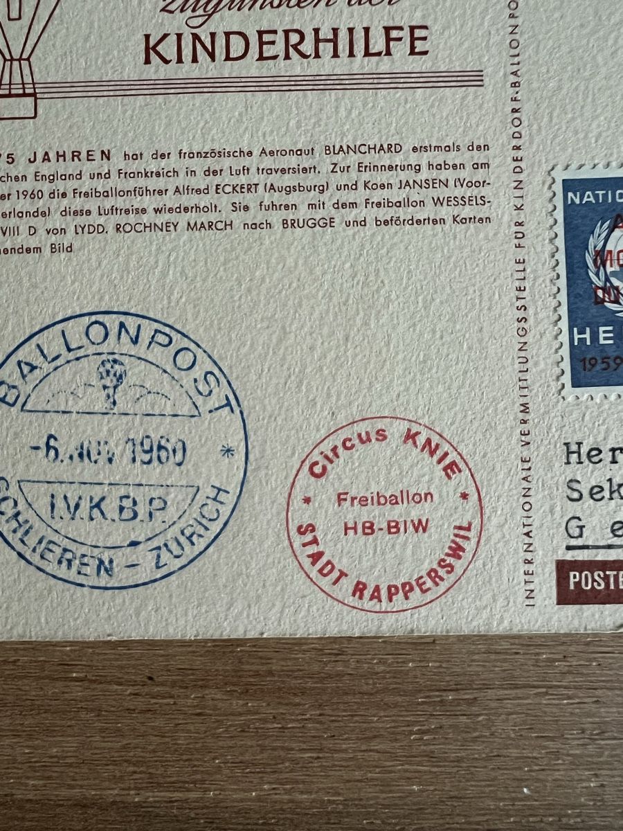 Alle Briefmarken: 26Stk. schöne Schweizer Ballon-Luftpost Belege – Gebraucht aus Braunau von Desil2511 6