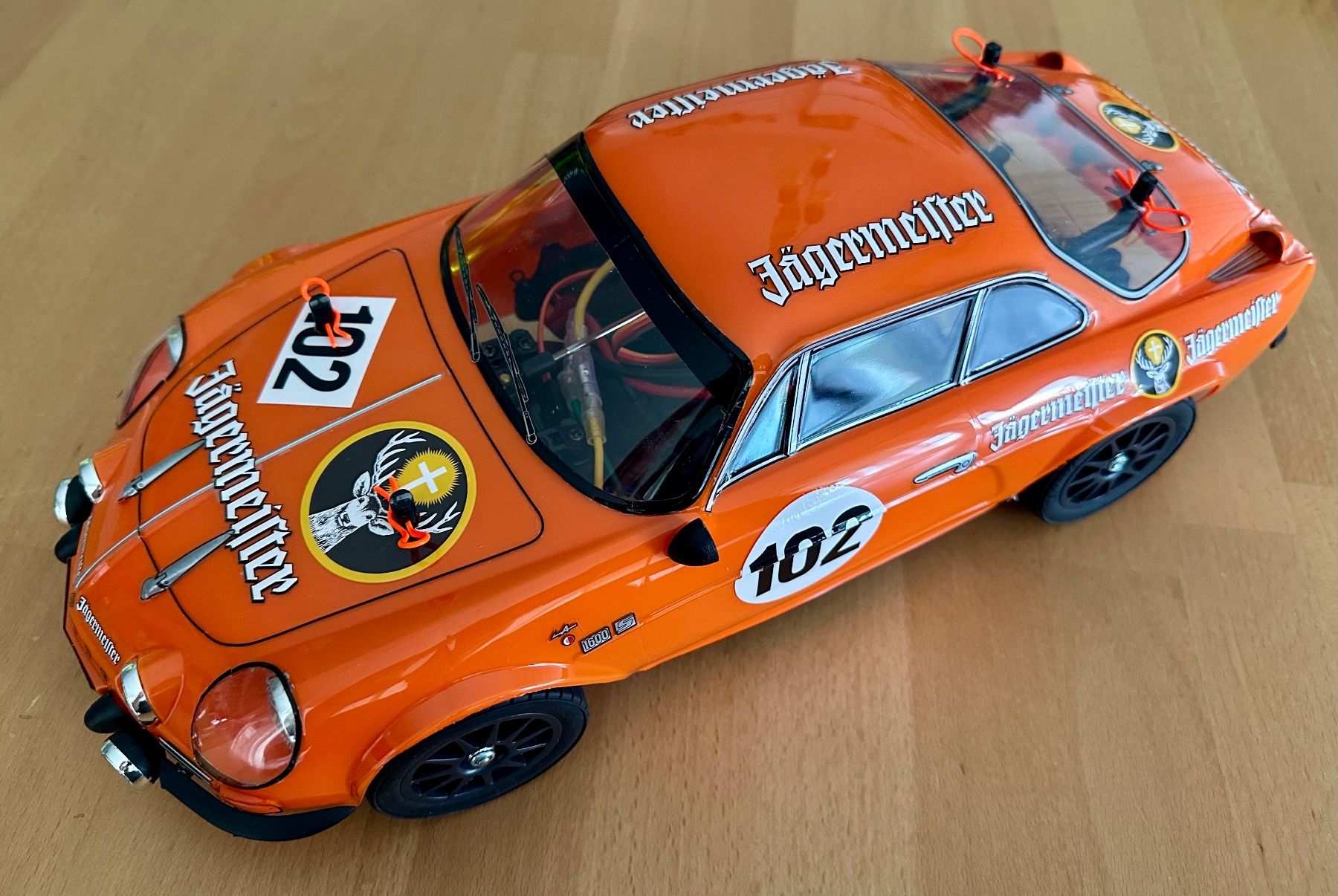 Tamiya Modellismo RC: Tamiya RC Renault Alpine Jägermeister – Usato da Oftringen venduto da ib.85 1