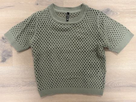 Strickshirt mit Lochmuster mint XS neu