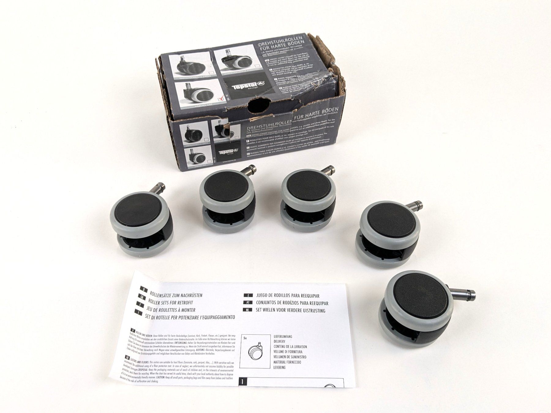Altro per stoccaggio & trasporto: TOPSTAR Hartbodenrollen 10mm / 55mm – Nuovo (secondo la descrizione) da Dintikon venduto da Restwert_Dintikon