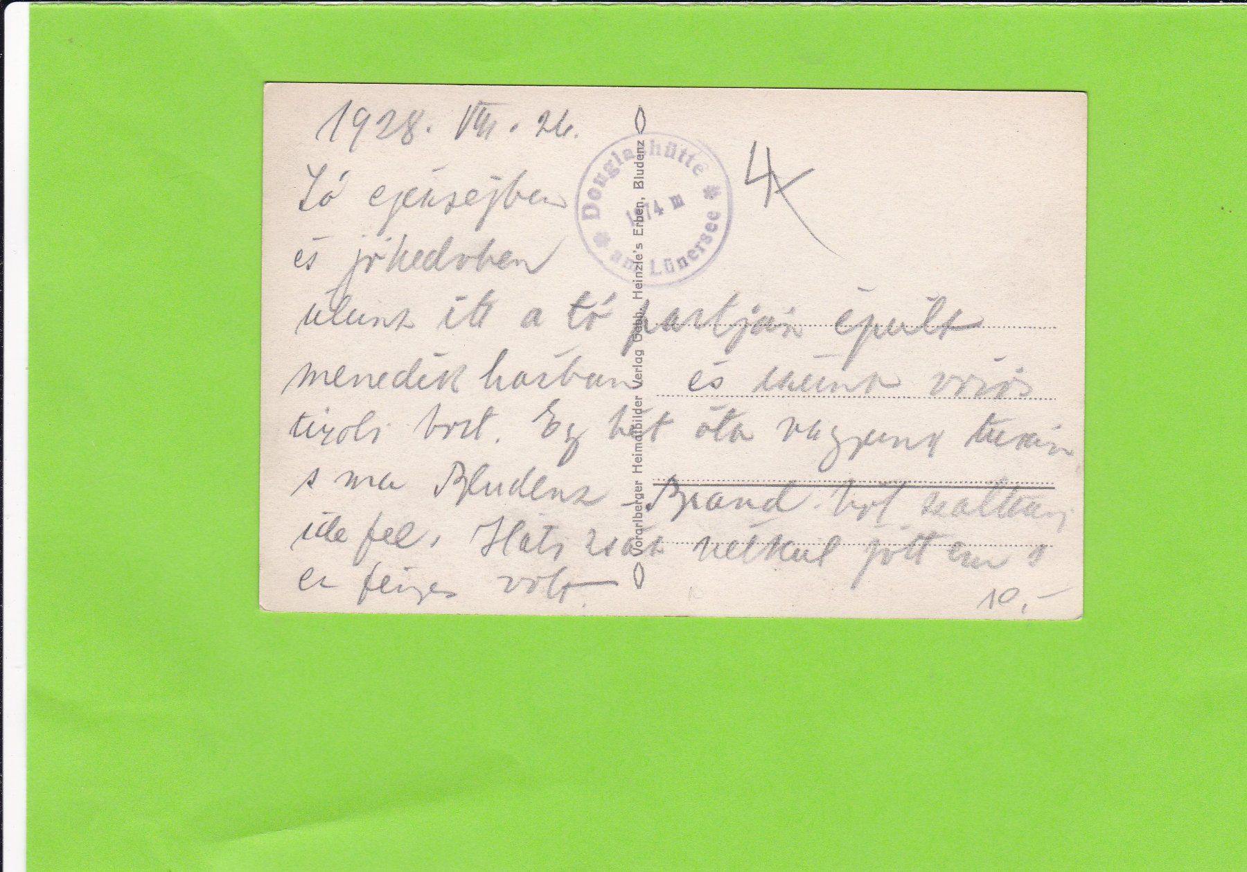 Cartoline postali: Lünersee – Usato da St. Peterzell venduto da neckertal 1