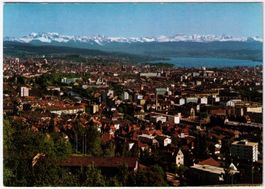 Zürich und die Alpen