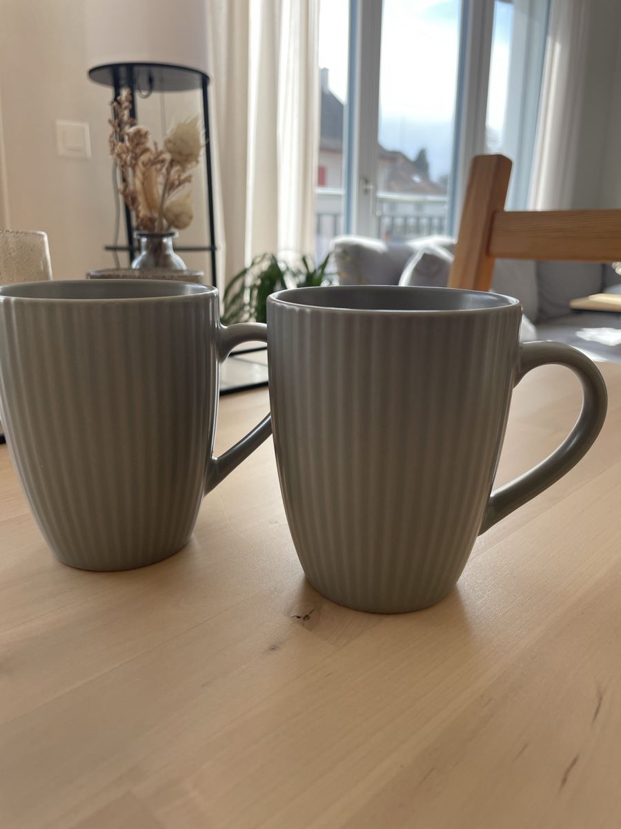 Tazze: 2er Set Creatable Kaffeetassen, Grau – Usato da Kreuzlingen venduto da Tam_Hei